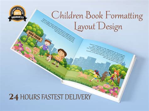 To format your children book and layout design, picture book formatting ...