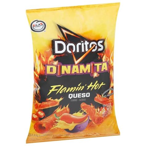 Amazon Frito Lay Doritos Tortilla Chips Flamin Hot Queso Flavored Rolled 4 Ounce