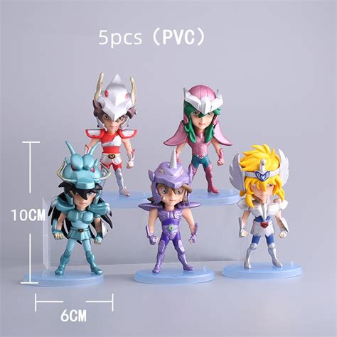 Pcs Kit Saint Seiya Bonecos Anime Cavaleiros Do Zodiaco A O Figura