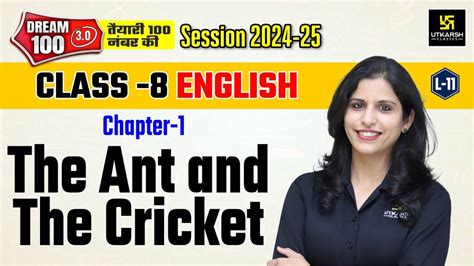 Class English Chapter The Ant And The Cricket Poem Explanation