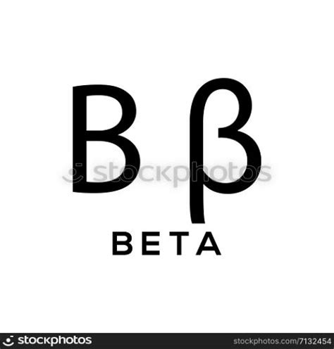 Greek alphabet : beta signage icon — Stockphotos.com