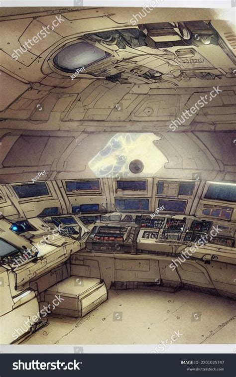 Spaceship Bridge Concept Art