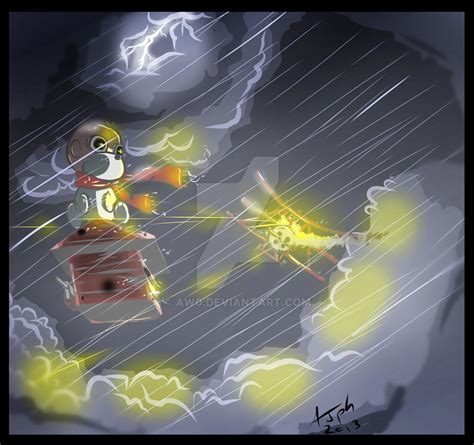 Snoopy vs Red Baron by Aw0 on DeviantArt