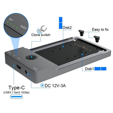 Rocketek M Ssd Enclosure Type C External Enclosure Rocketeck