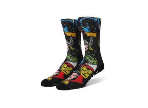 HUF x Avengers Galactic Heads Crew Sock Black の新品 中古フリマ 通販 スニダン