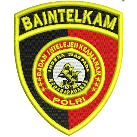 Jual Logo Baintelkam Sat Intelkam Baitelkam Roda Timbul D