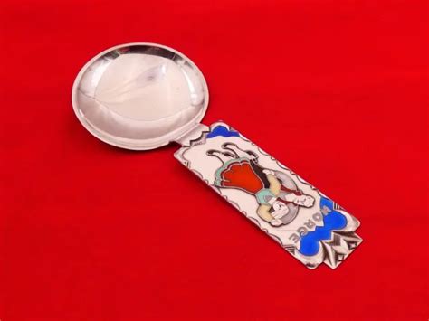 Beautiful David Andersen Norway Sterling Silver Enamel Caddy Spoon Ez