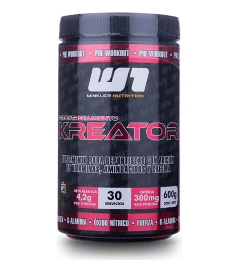 Ripley Pre Entrenamiento Winkler Nutrition Pre Entreno Kreator 600 Gr