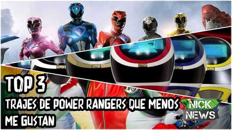 Top Peores Trajes De Power Rangers Youtube