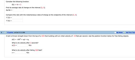 Solved Consider The Following Function F T 4t 3 Find Its