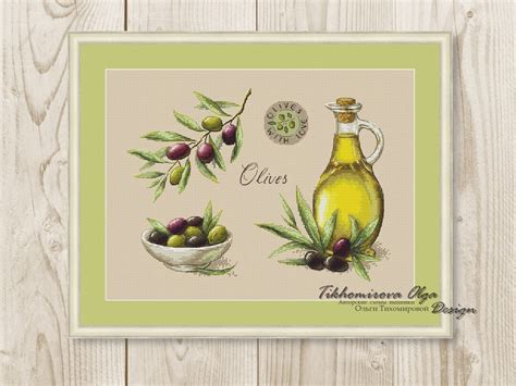 Cross Stitch Pattern Olive Sampler Greece Branch Xstitch Pdf Instant