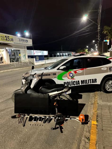 Polícia Militar de São João Batista prende suspeito e recupera moto e