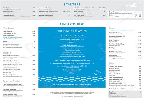 Menu At Loch House Restaurant Lochwinnoch