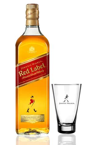 Whisky Johnnie Walker Red Label 1000 Ml Copo 400 Ml Na Casa Da Bebida