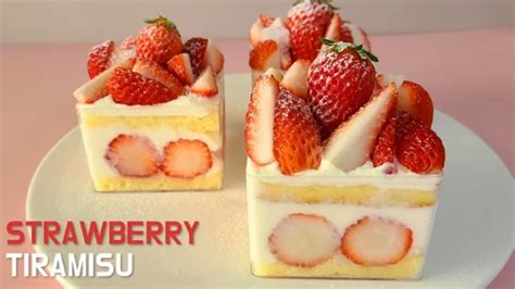 딸기 티라미수 만들기 How To Make A Strawberry Tiramisu Youtube