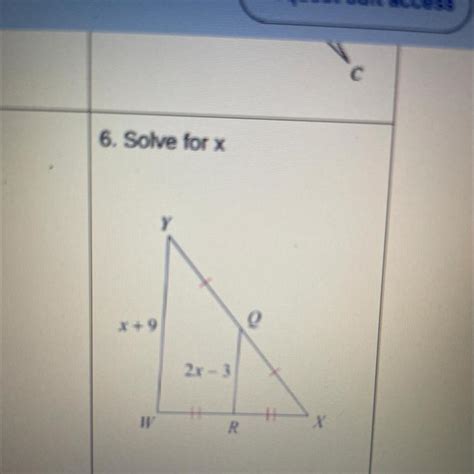 Solve For X Geometry Triangle Mid Segment Brainly