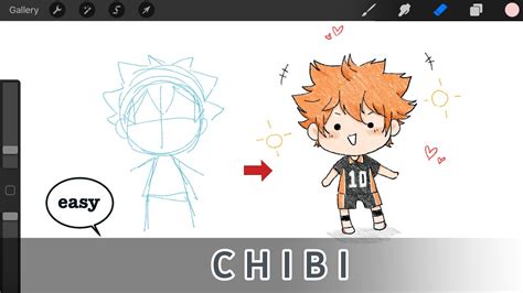 How To Draw Chibi Hinata Shoyo Haikyuu Step By Step Youtube