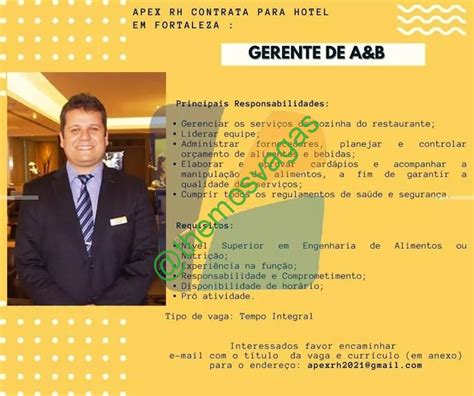 Gerente De A B Fortaleza Ce Vaga S Themos Vagas Empregos