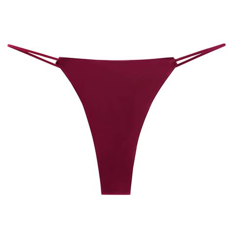 Virmaxy Women S Seamless Cheeky Panties Sexy Underwear Ice Silk Bikini Panties Silky Comfy Yoga