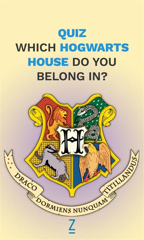 Harry Potter House Quiz Free Printable