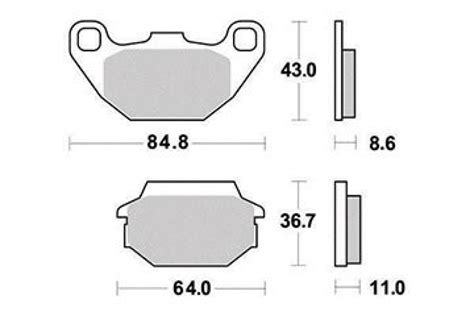 Plaquette de frein Ferodo pour Quad Kymco 50 MXU 2006 à 2007 A10030