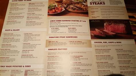 Outback Steakhouse Dinner Menu