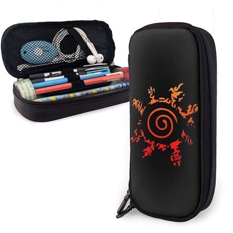 Naruto Trousse Crayons En Cuir Grande Capacit Avec Fermeture Clair Pour