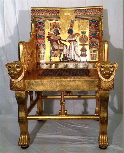 Sold at Auction: Full Scale Replica of King Tut Throne Chair | Ancient ...