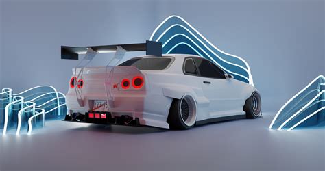 Artstation Nissan Skyline Gt R R34 Widebody