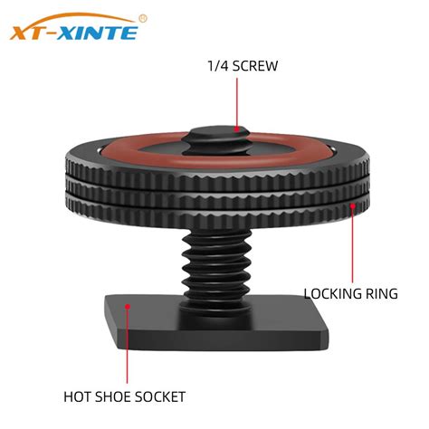 Xt Xinte Aluminum Alloy Tripod Mount Screw To Flash Hot Shoe Adapter Stand For Dslr Camera