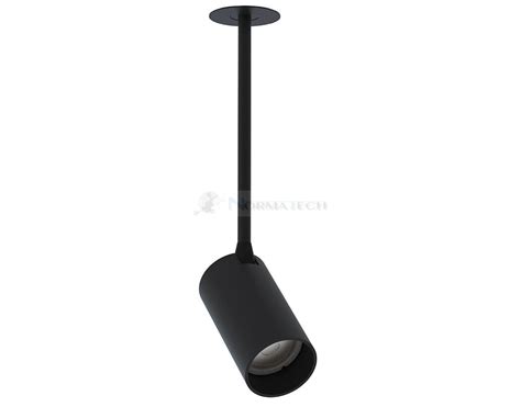 Lampa Sufitowa Podtynkowa Zwis Mono Surface Long S Black