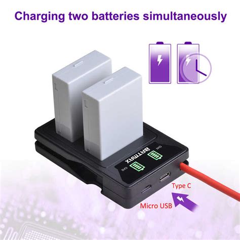 Batmax LPE8 LP E8 LP E8 Battery LED USB Dual Charger Na May Type C Port