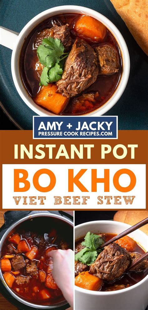 Instant Pot Bò Kho Vietnamese Beef Stew Tested By Amy Jacky Recipe In 2024 Instant Pot