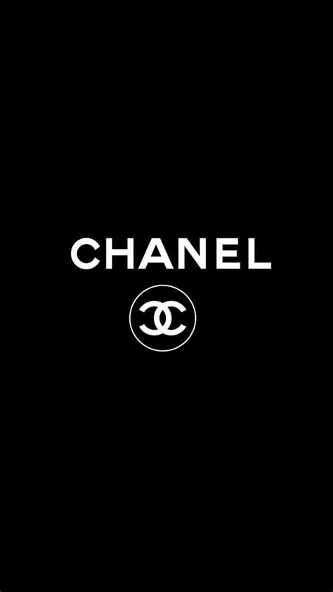 Chanel Logo Black Wallpaper