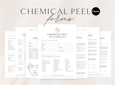 Chemical Peel Forms Editable Chemical Peel Templates Esthetician