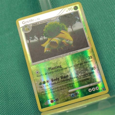 Moderately Played Grotle 37 100 Uncommon Reverse Holo Pokemon