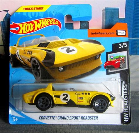 Hot Wheels Corvette Grand Sport Roadster Yellow HW Roadster Birthday Gift Role Playing Miniature