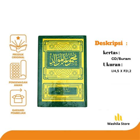 Jual Kitab Al Barzanji Diba Kertas CD Ukuran A5 Buku Kitab Maulid Hard