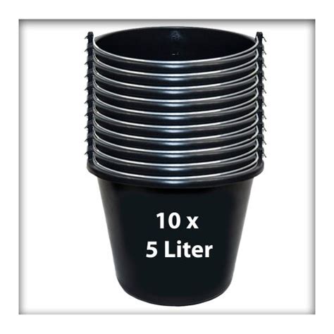 10 Stk. 5 l Baueimer Ernteeimer Putzeimer Wassereimer Mörteleimer, 10,90