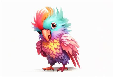 Parrot Kawaii Animal Graphic By Poster Boutique · Creative Fabrica