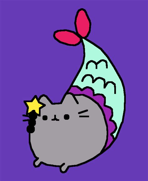 Pixilart Mermaid Pusheen By CAPTINOTTIES