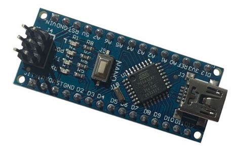 Placa Compat Vel Arduino Nano V Pinos Soldados Cabo Usb