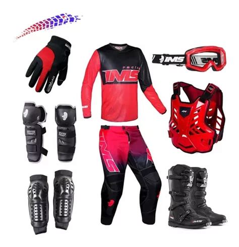 Kit Equipamento Motocross Trilha Ims Itens Parcelamento Sem Juros