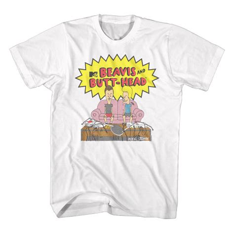 Mtv Beavis And Butthead Rockin Out T Shirt Vintage Television Tee