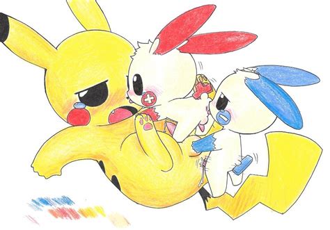 Post 2968829 Choreuny Minun Pikachu Plusle Porkyman