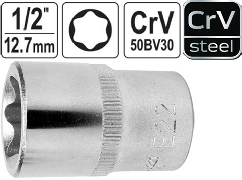 Головка звездочка CrV Torx E22 купить в E-1