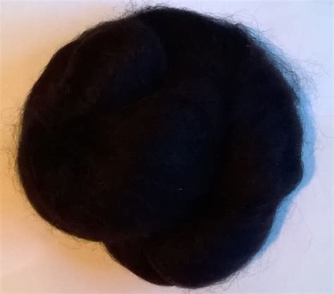 Alpaca Huacaya Carded Wool Black Undyed G Newmoor Barn