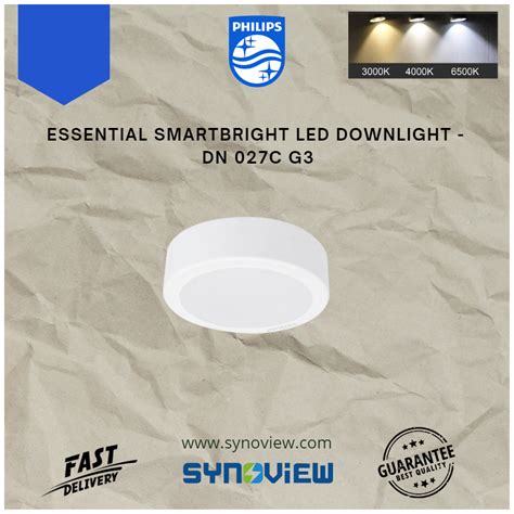 Philips Essential Smartbright Led Downlight Dn027c Shopee Malaysia