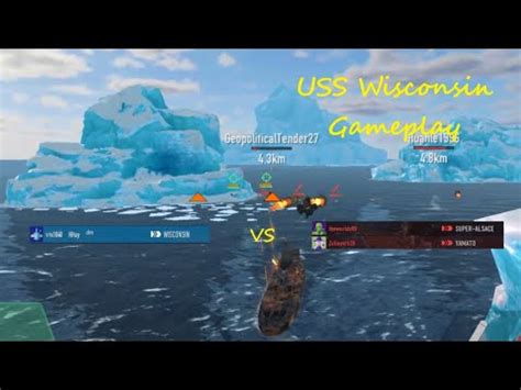 Battle Of Warships Uss Wisconsin Gameplay Battleship Vs Battleship