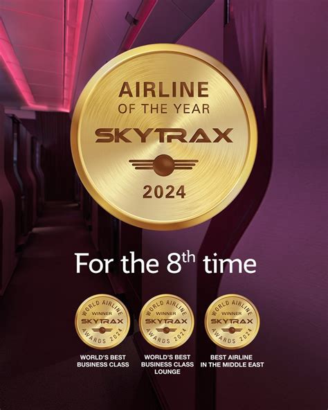 กาตาร์ แอร์เวย์ส คว้ารางวัล สายการบินยอดเยี่ยมแห่งปี จาก Skytrax ขึ้น